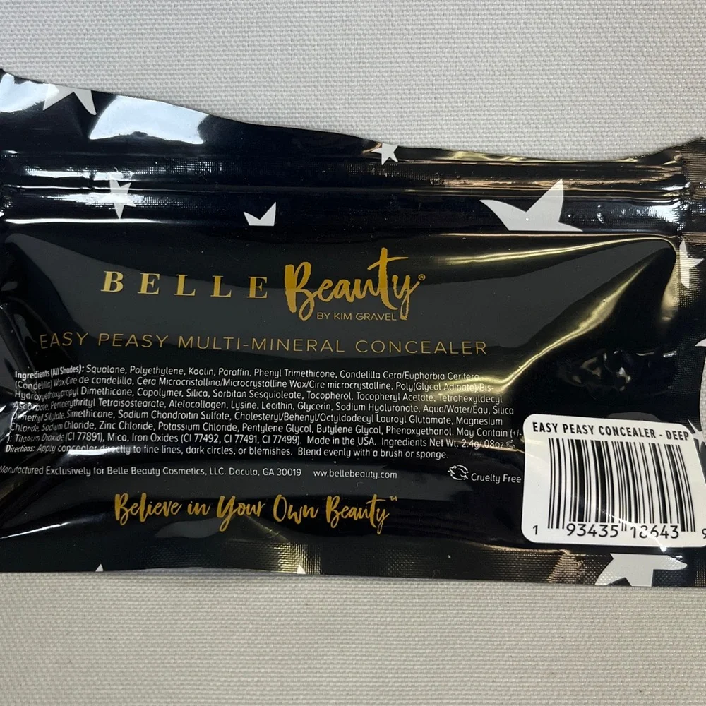 Belle Beauty Easy Peasy Multi-Mineral Concealer 2 Pack Shade Deep